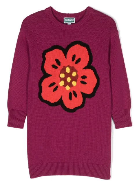 Kenzo Kids Boke Flower knitted dress