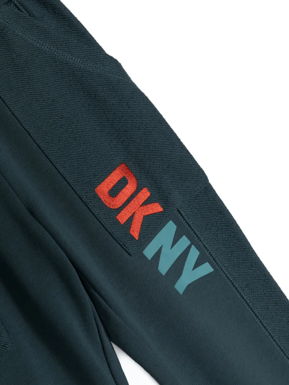  Dkny Kids Logo Print Patchwork Track Pants - Blue 
