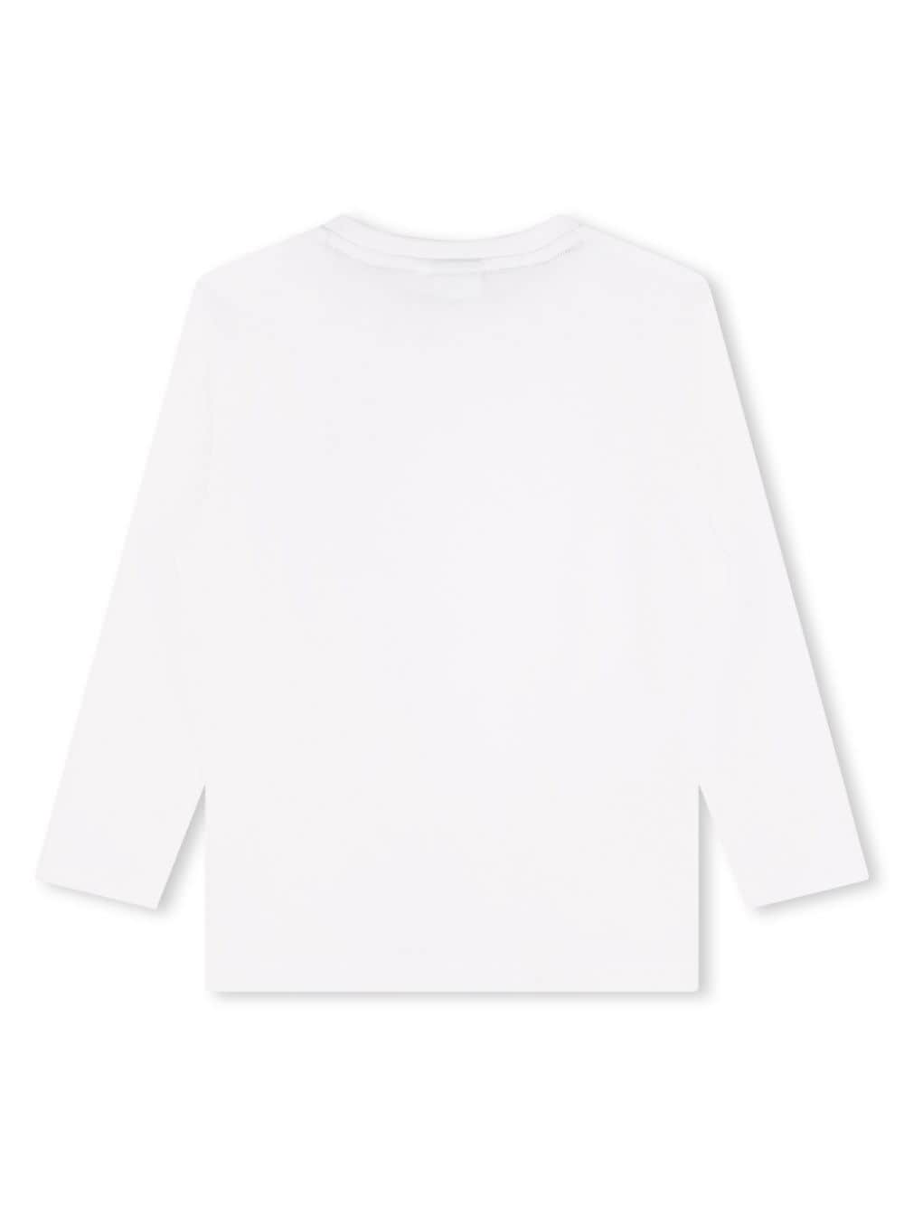 Shop Bosswear Logo-print Cotton T-shirt In White