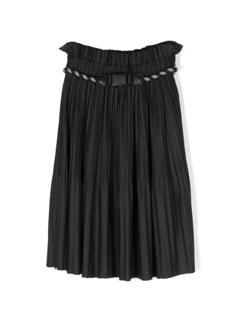 Dkny Kids falda midi con diseño plisado y cinturón