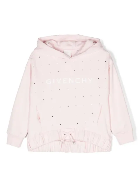 Givenchy Kids stud-embellished cotton-blend hoodie