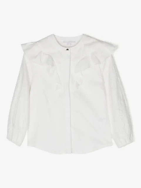 Chloé Kids blusa con diseño bordado