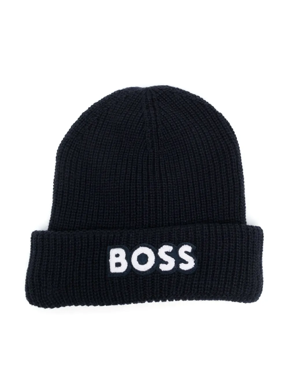 Image 1 of BOSS Kidswear embroidered-logo beanie hat