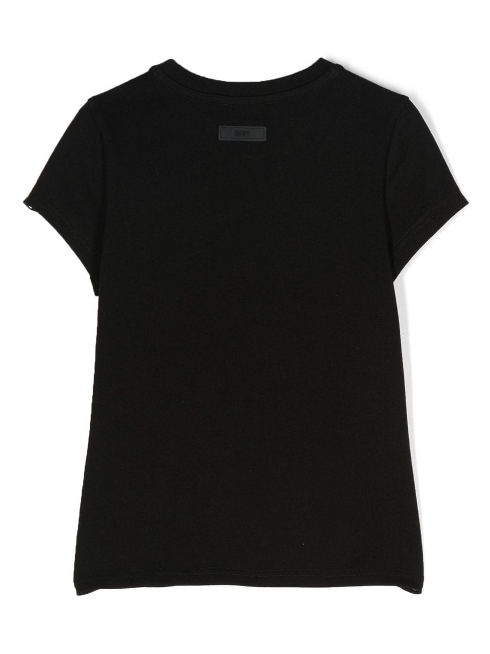 Shop Dkny Logo-print Cotton T-shirt In Black