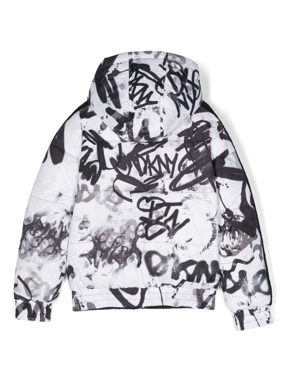 Image 2 of Dkny Kids reversible logo-print puffer jacket