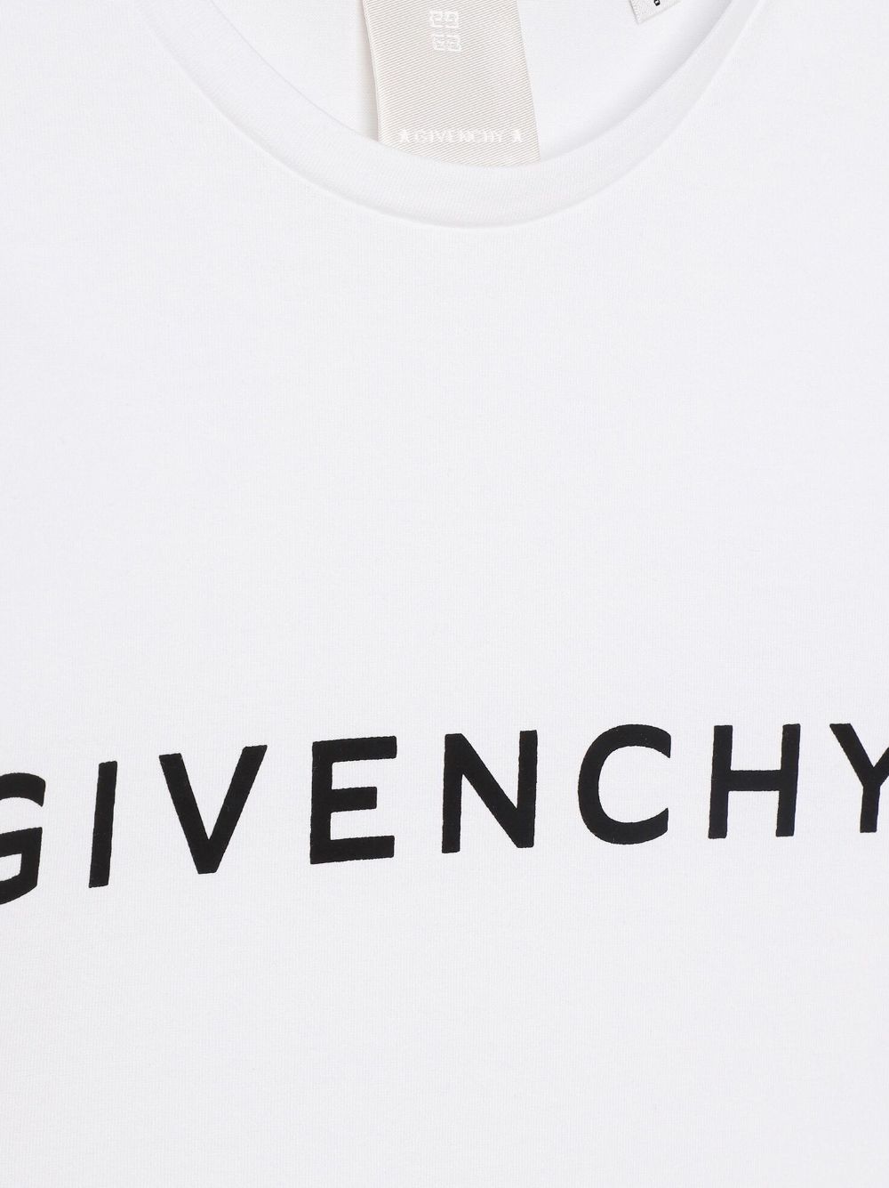 Shop Givenchy Logo-print Organic-cotton T-shirt In White