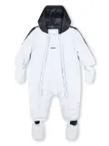 BOSS Kidswear logo-print hooded snowsuit - Blue