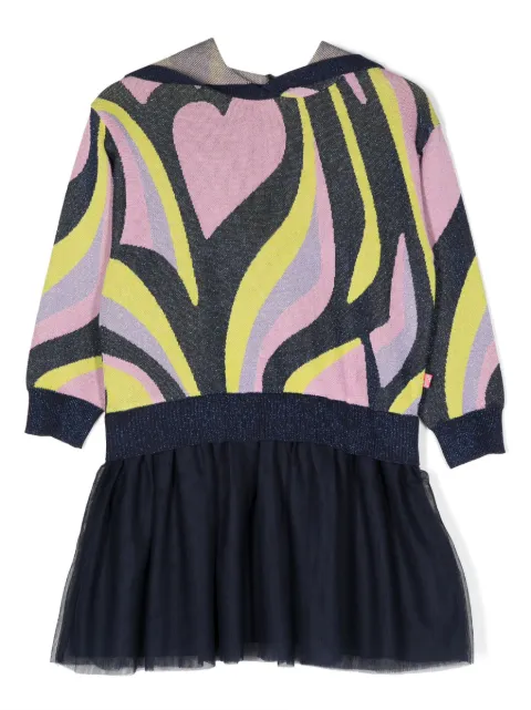 Billieblush vestido tejido con estampado abstracto 