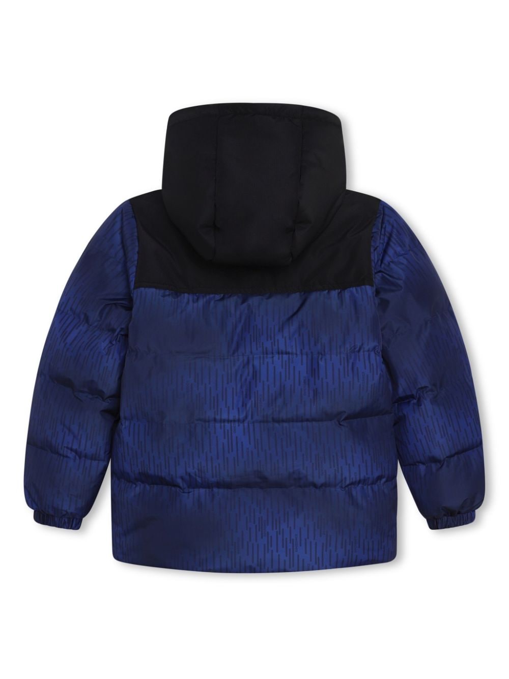 HUGO KIDS logo-patch padded jacket - Blauw