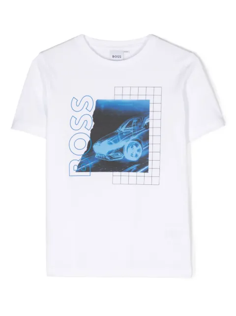 BOSS Kidswear logo-print short-sleeve T-shirt