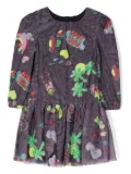 Billieblush appliqué-detail dress - Purple