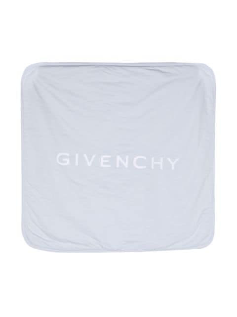 Givenchy Kids logo-embroidery cotton blanket 