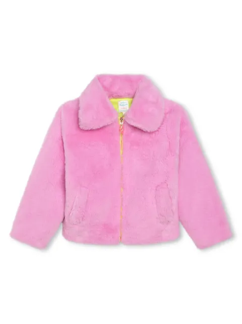 Billieblush chamarra texturizada con detalle de parche 