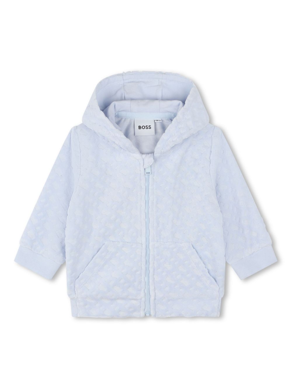 BOSS Kidswear monogram-jacquard tracksuit - Blue