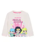 Billieblush cartoon-print cotton sweatshirt - Neutrals