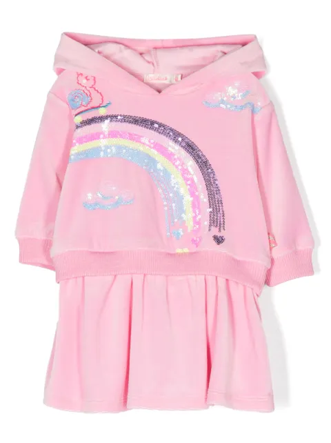 Billieblush sequin-embellished hooded dress