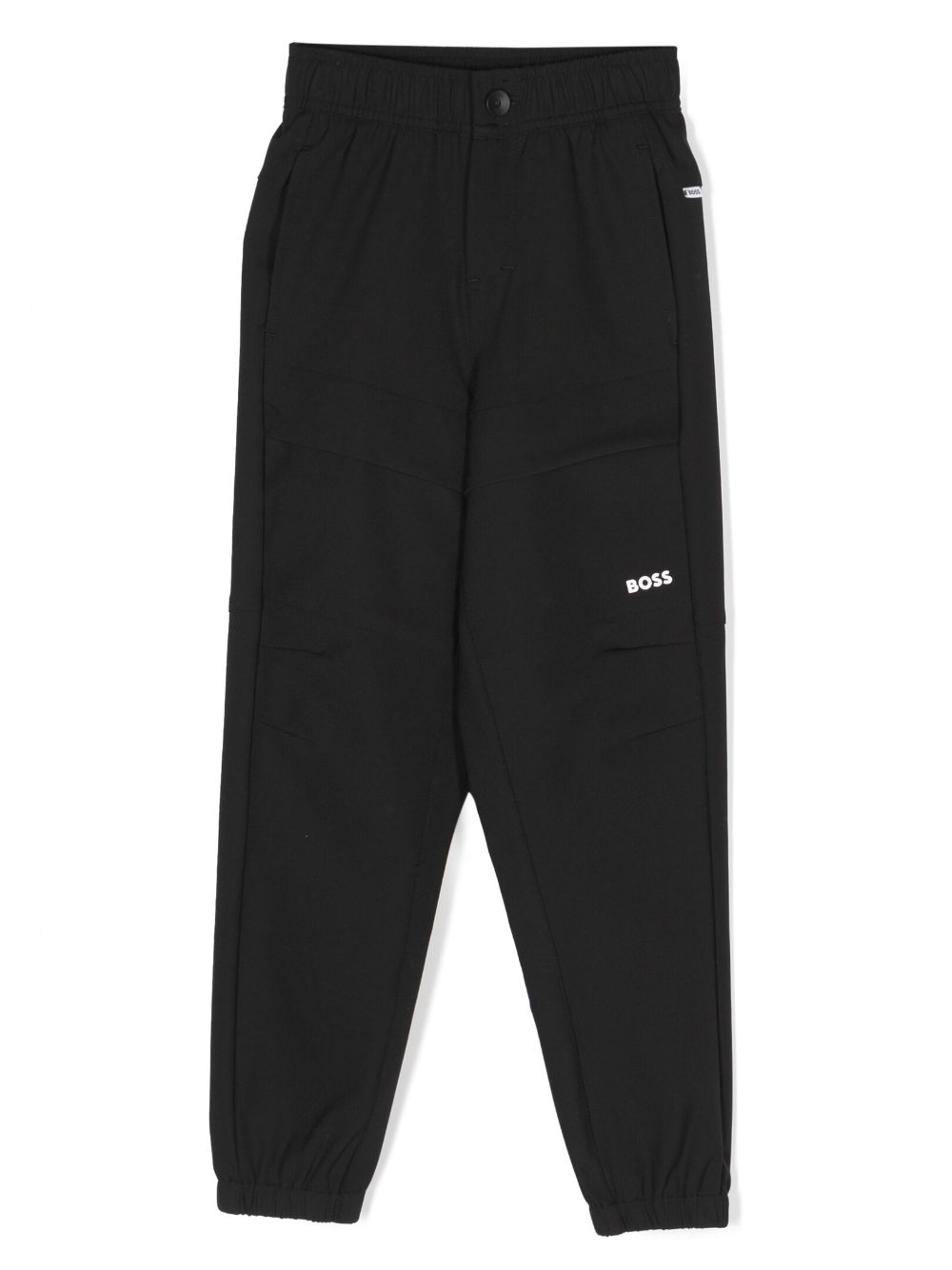 BOSS Kidswear logo-print track pants - Black