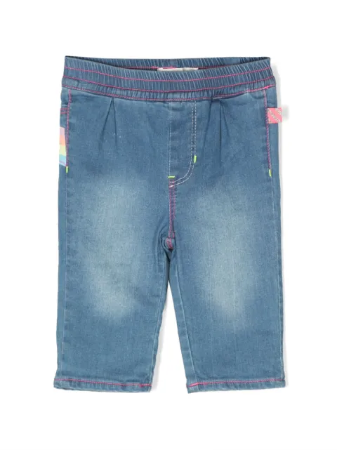 Billieblush jeans rectos con estampado gráfico