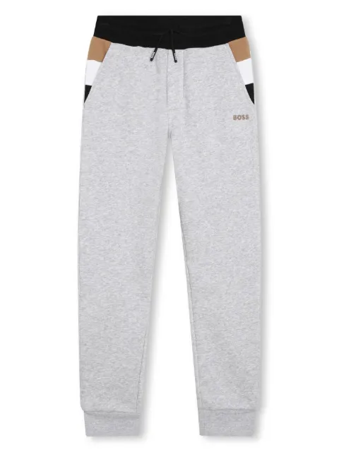 BOSS Kidswear logo-print drawstring track pants