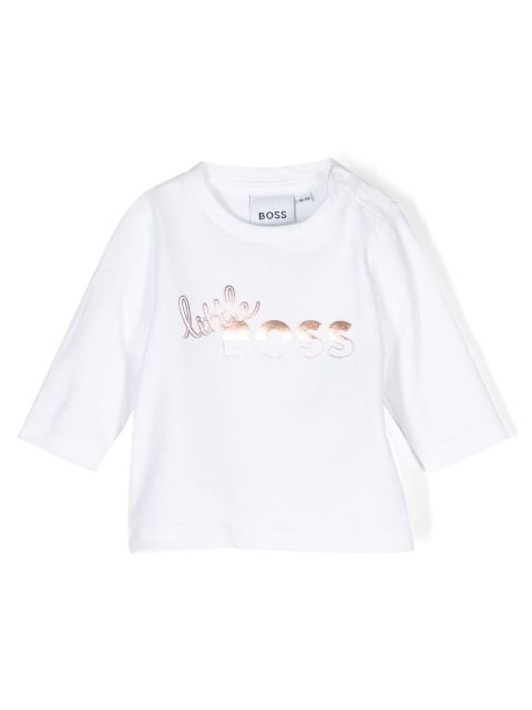 BOSS Kidswear logo-print long-sleeve T-shirt