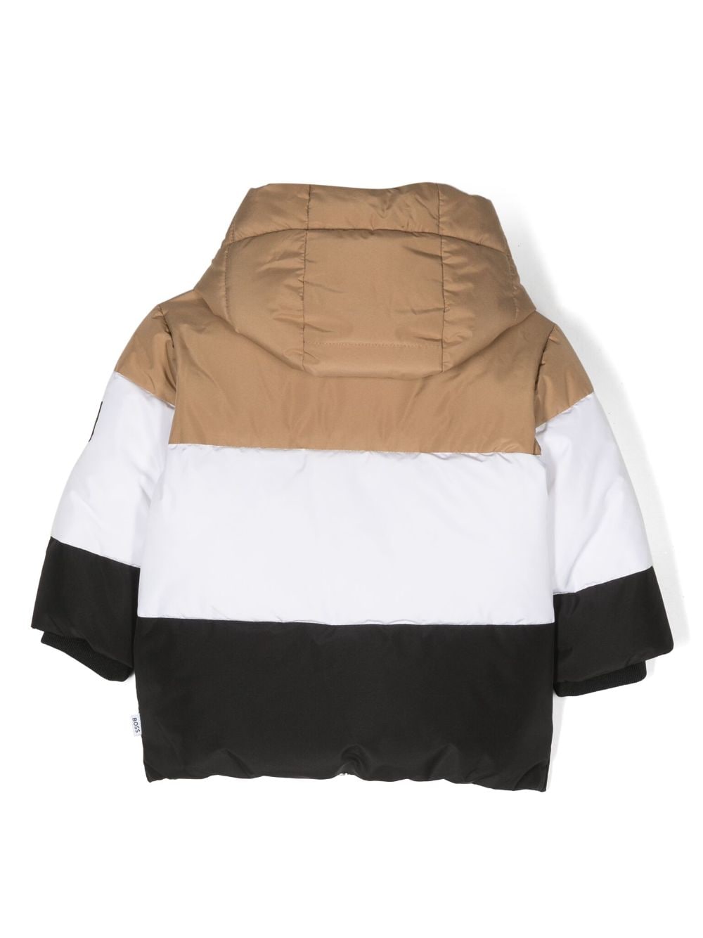 Image 2 of BOSS Kidswear hooded logo-print puffer jacket