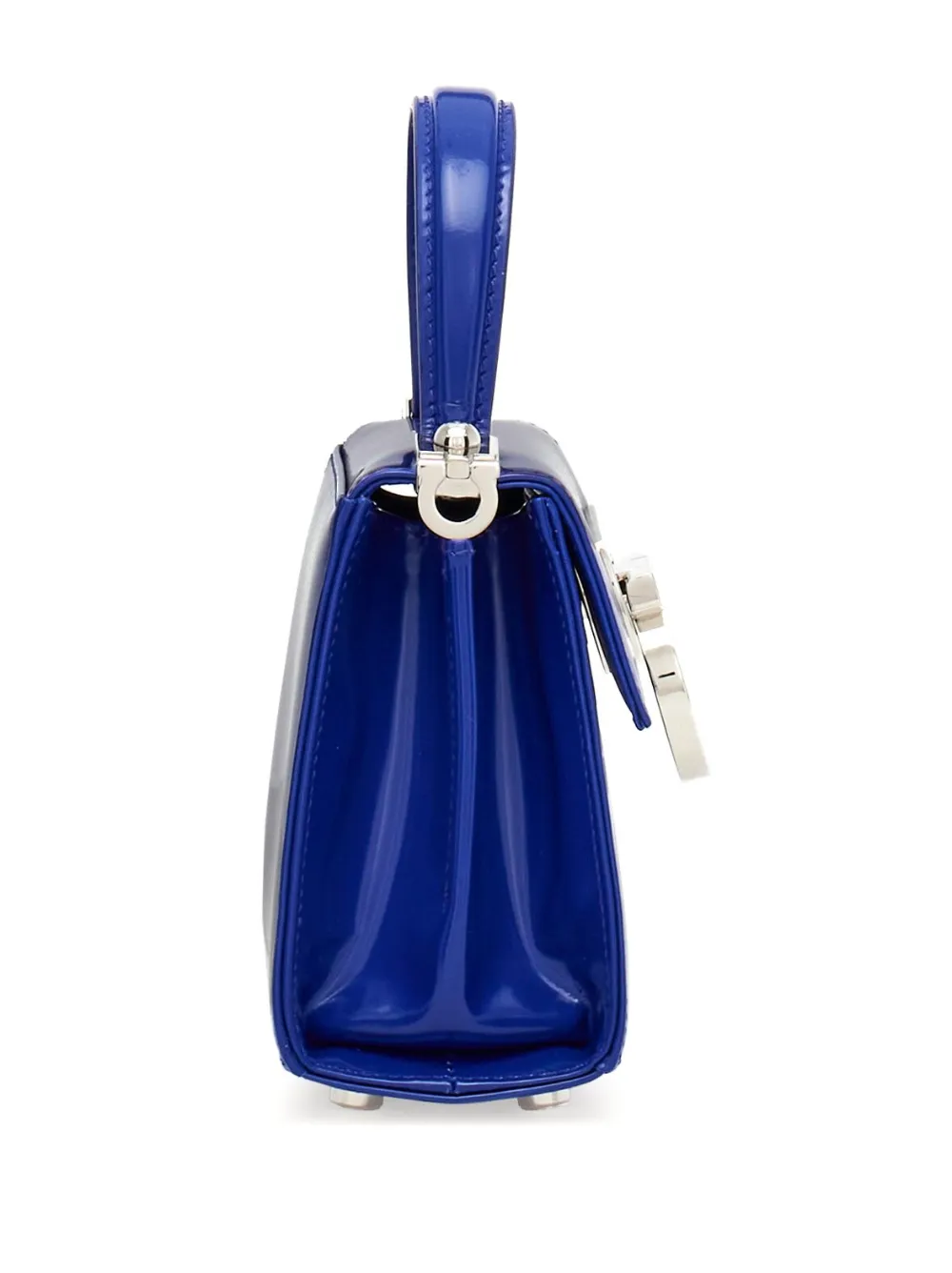 Ferragamo Iconic Top Handle Mini Bag In Blue ModeSens