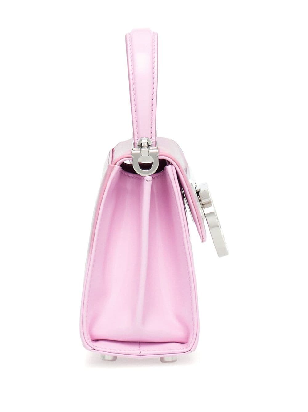 Shop Ferragamo Iconic Top Handle Mini Bag In Pink