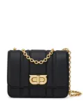 Ferragamo medium Gancini leather shoulder bag - Black