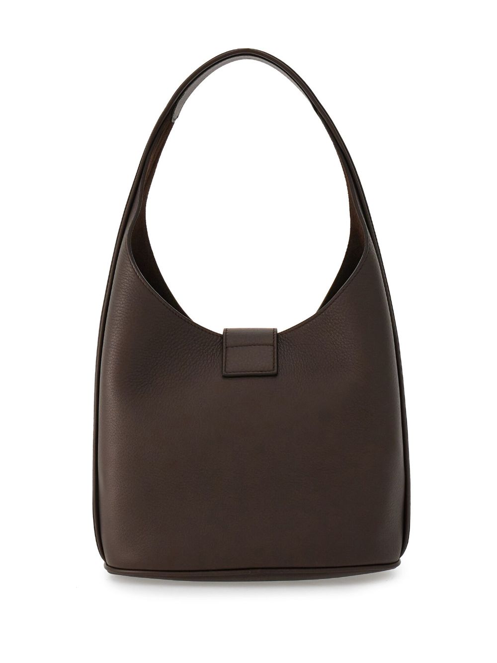 Shop Ferragamo Medium Hobo Leather Tote Bag In Brown