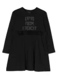 Givenchy Kids embellished-logo jersey dress - Black