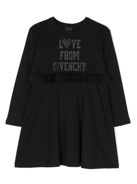 Givenchy Kids embellished-logo jersey dress