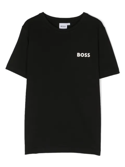 BOSS Kidswear logo-print cotton T-shirt