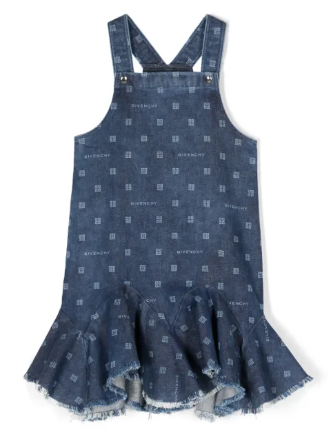 Givenchy Kids logo-print denim dress