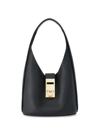 フェラガモ　ホーボー　ガンチーニ　ショルダーバッグ　ブラック　レザー Ferragamo ガンチーニバックル ホーボーバッグ | ブラック | FARFETCH JP