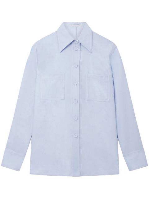 Stella McCartney pointed-collar flannel shirt Women