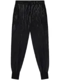 Stella McCartney wood-grain effect tapered trousers - Black