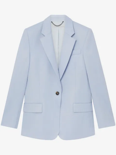 Stella McCartney flannel single-breasted blazer