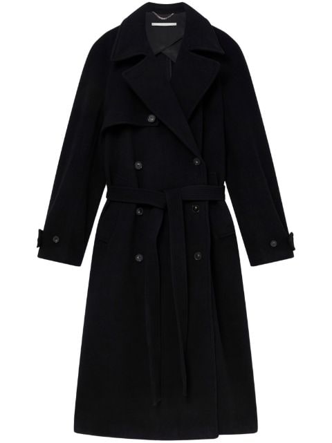 Stella McCartney belted double-breasted wool coat