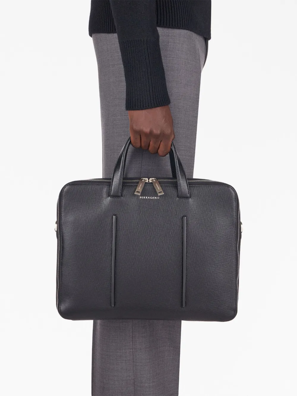 Ferragamo Single Pocket Business Briefcase Farfetch