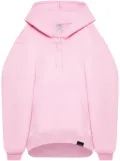Courrèges logo-embroidered hooded minidress - Pink
