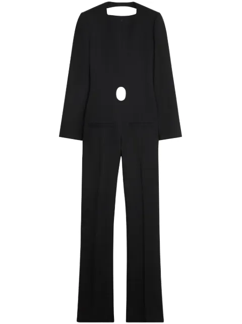 Courrèges open-back virgin wool jumpsuit