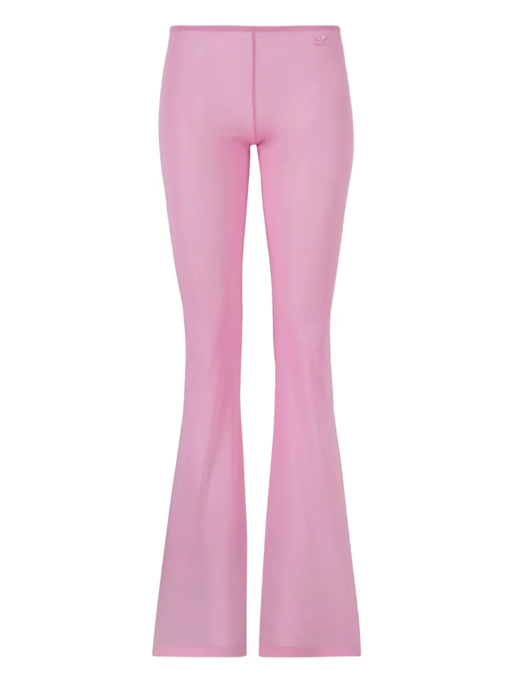 Courrèges Pantaloni semi trasparenti - Rosa