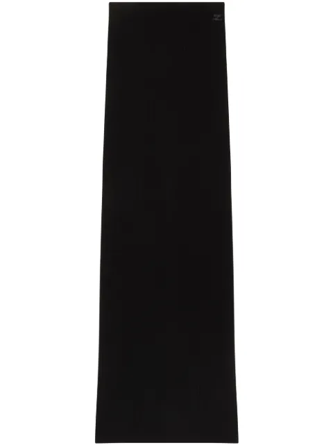 Courrèges tube ribbed-knit maxi skirt