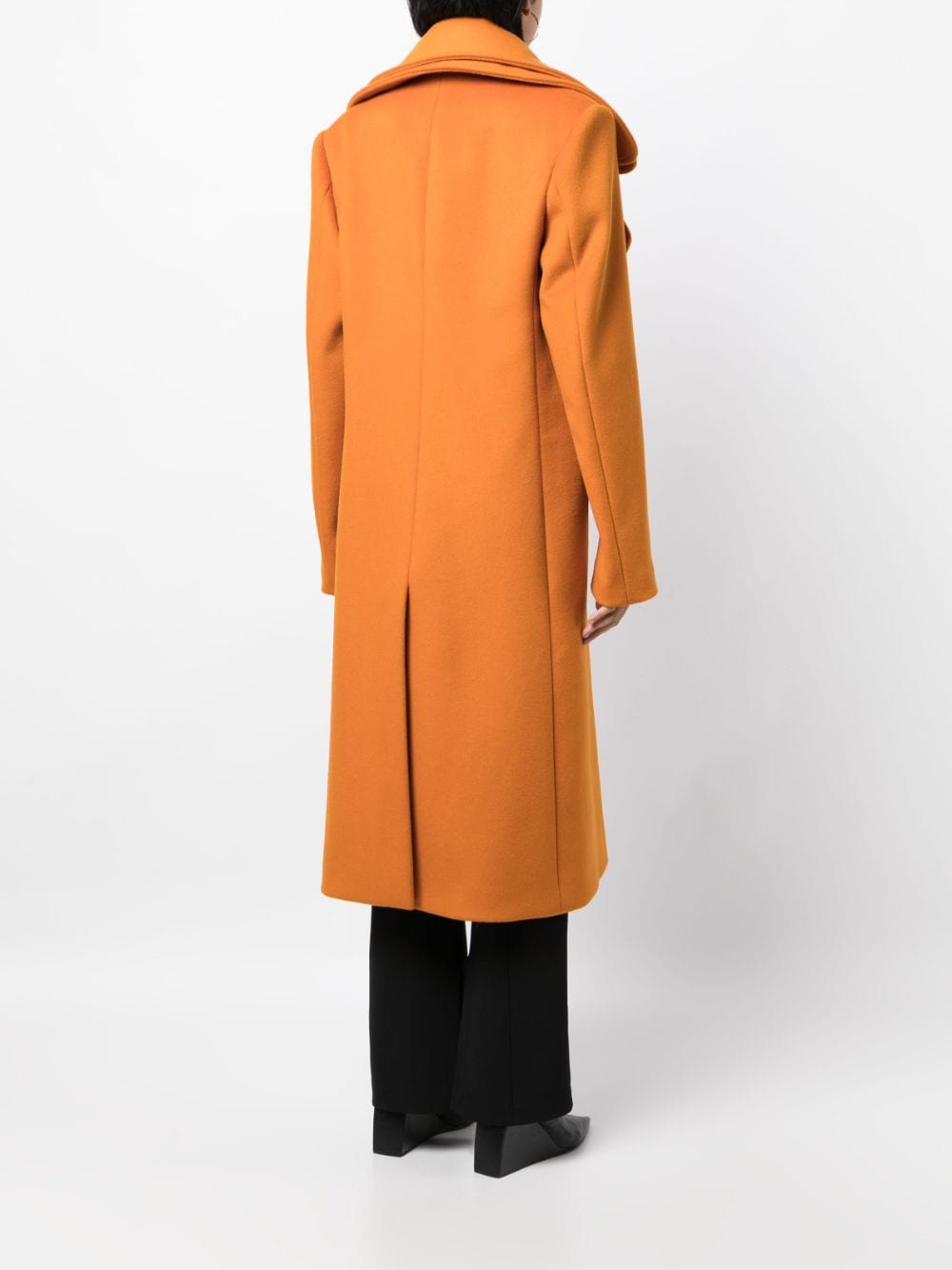 Shop Monse Double-collar Double-breasted Coat In Orange
