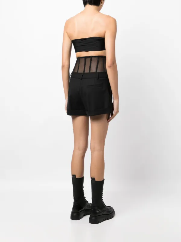 Monse high-waist Bustier Shorts - Farfetch