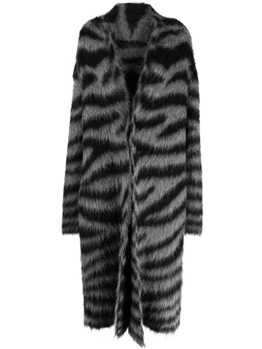 MONSE ZEBRA-PRINT LONG CARDIGAN