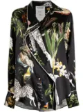 Monse layered-effect silk shirt - Black