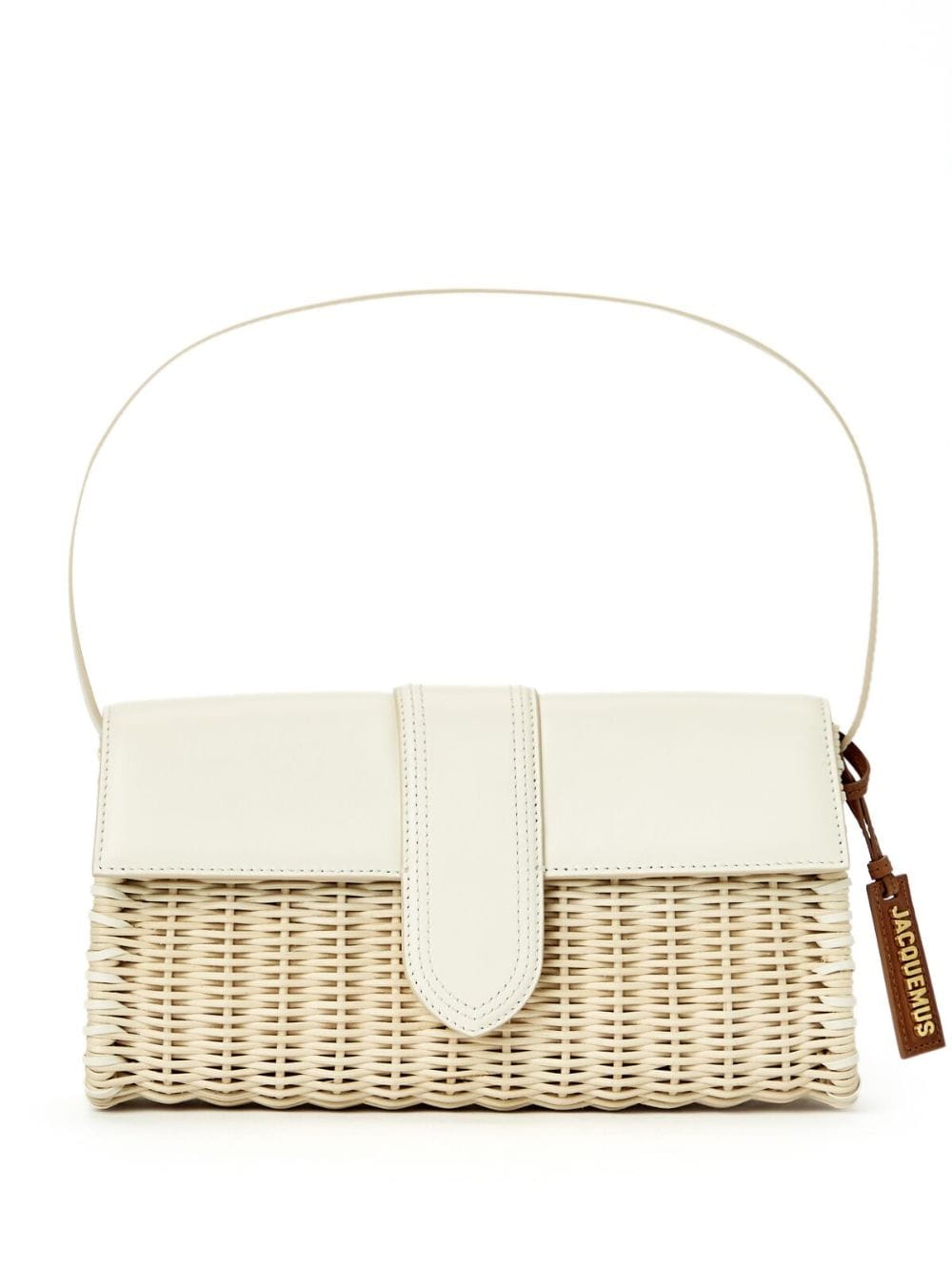 Jacquemus Le Bambino Long Osier Shoulder Bag - Neutrals