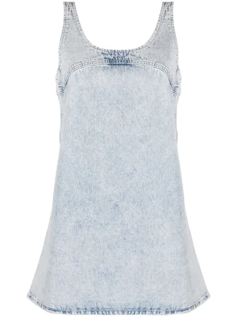 FRAME Micro Flare denim minidress