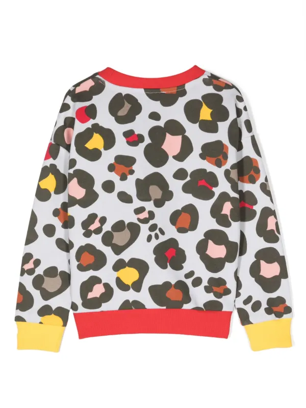 Kenzo Kids アニマルプリント スウェットシャツ | ニュートラル Kenzo Kids アニマルプリント スウェットシャツ | ニュートラル